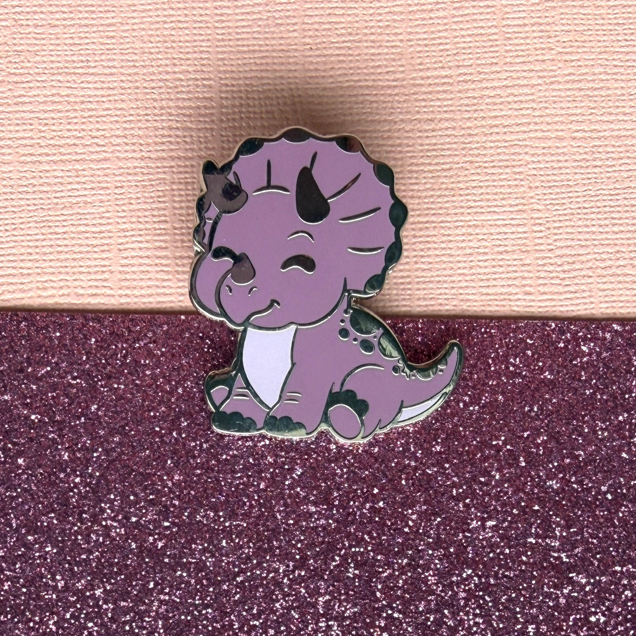 Triceratops Enamel Pin
