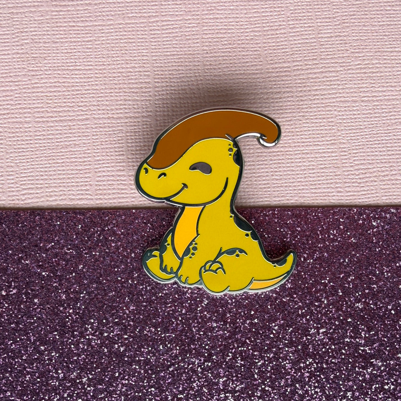 Cute Parasaurolophus Enamel Pin