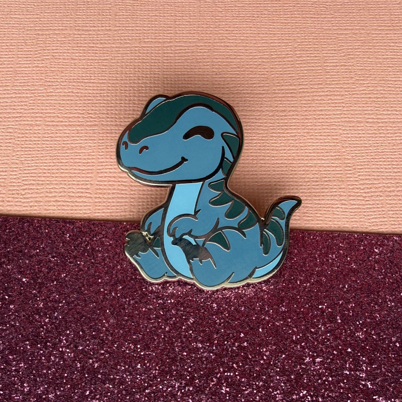 Cute Raptor Enamel Pin
