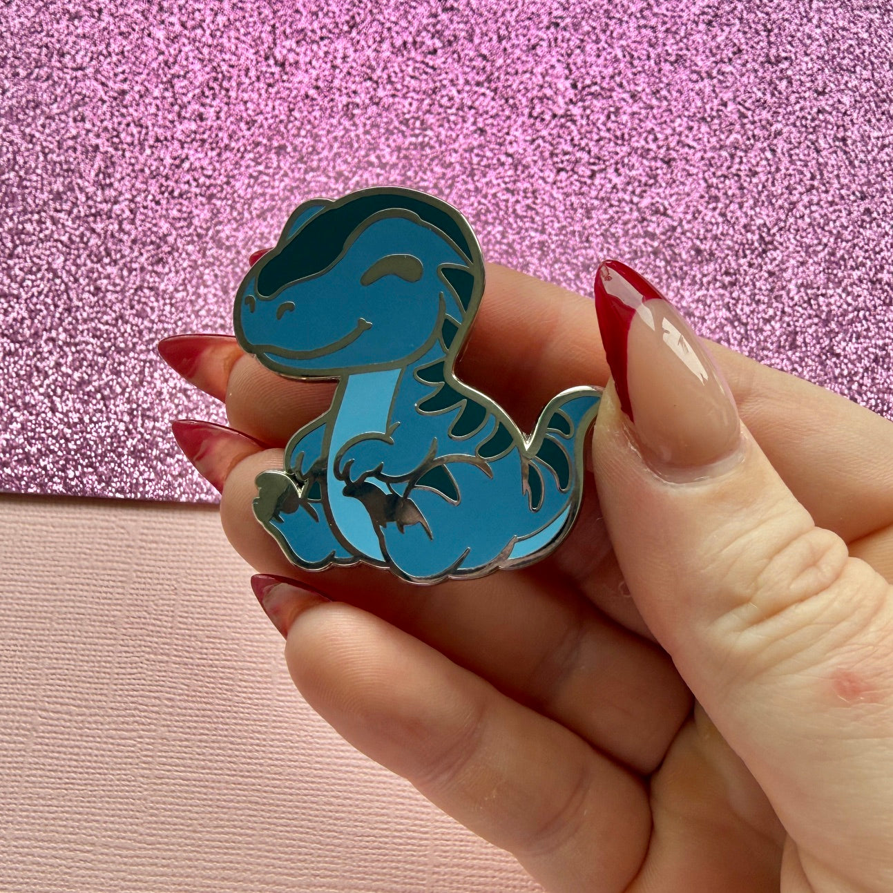 Cute Raptor Enamel Pin