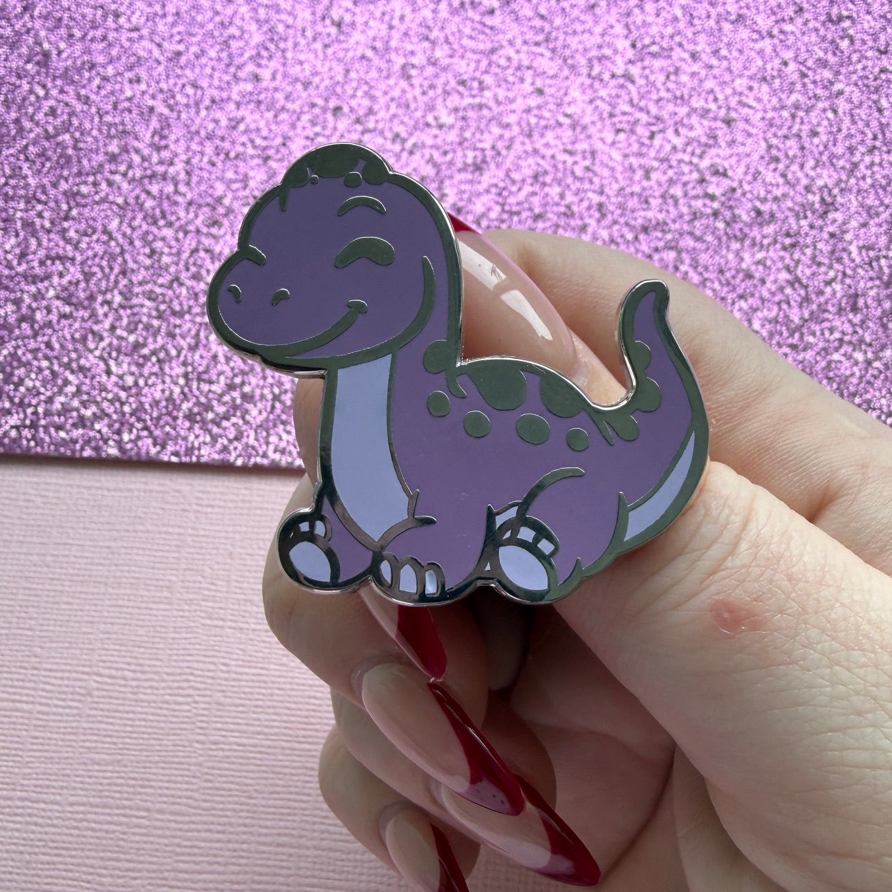 Cute Brachiosaurus Enamel Pin