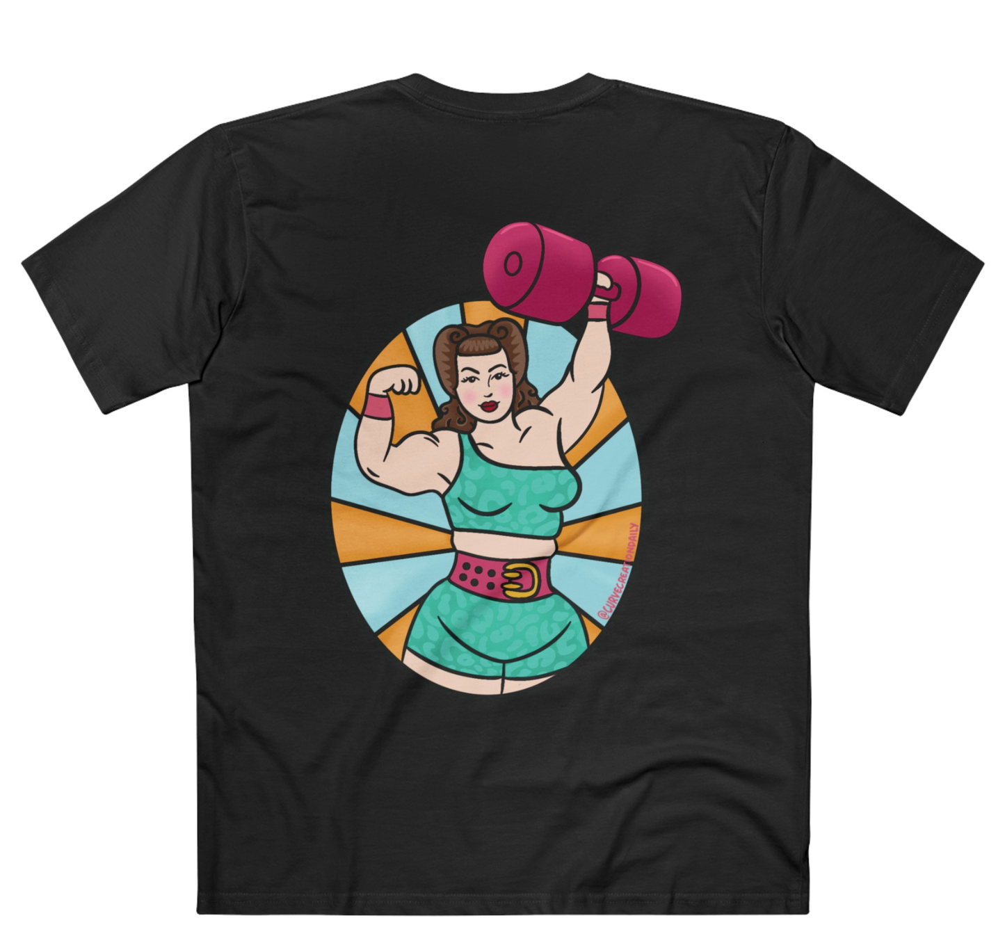 Pinup Strongwoman Unisex Ultra Cotton Tee *White/Black*