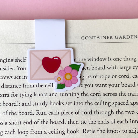 Loves Letter magnetic bookmark