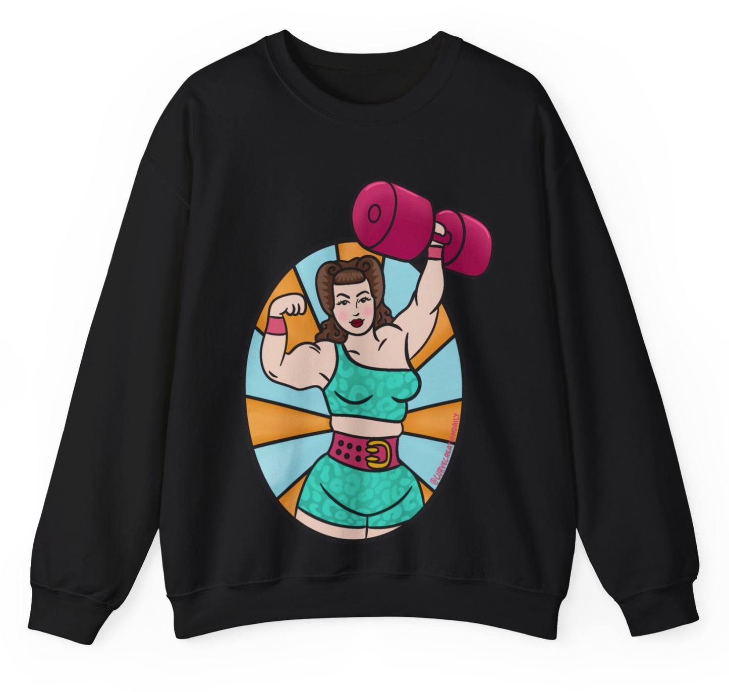 Pinup Strongwoman Unisex Ultra Cotton Jumper