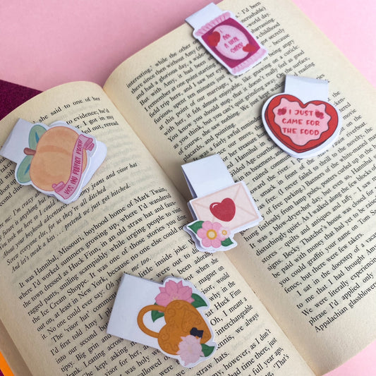 Pick your own pack of magnetic bookmarks | books | bookworm | reading | book accessories | book decor reading