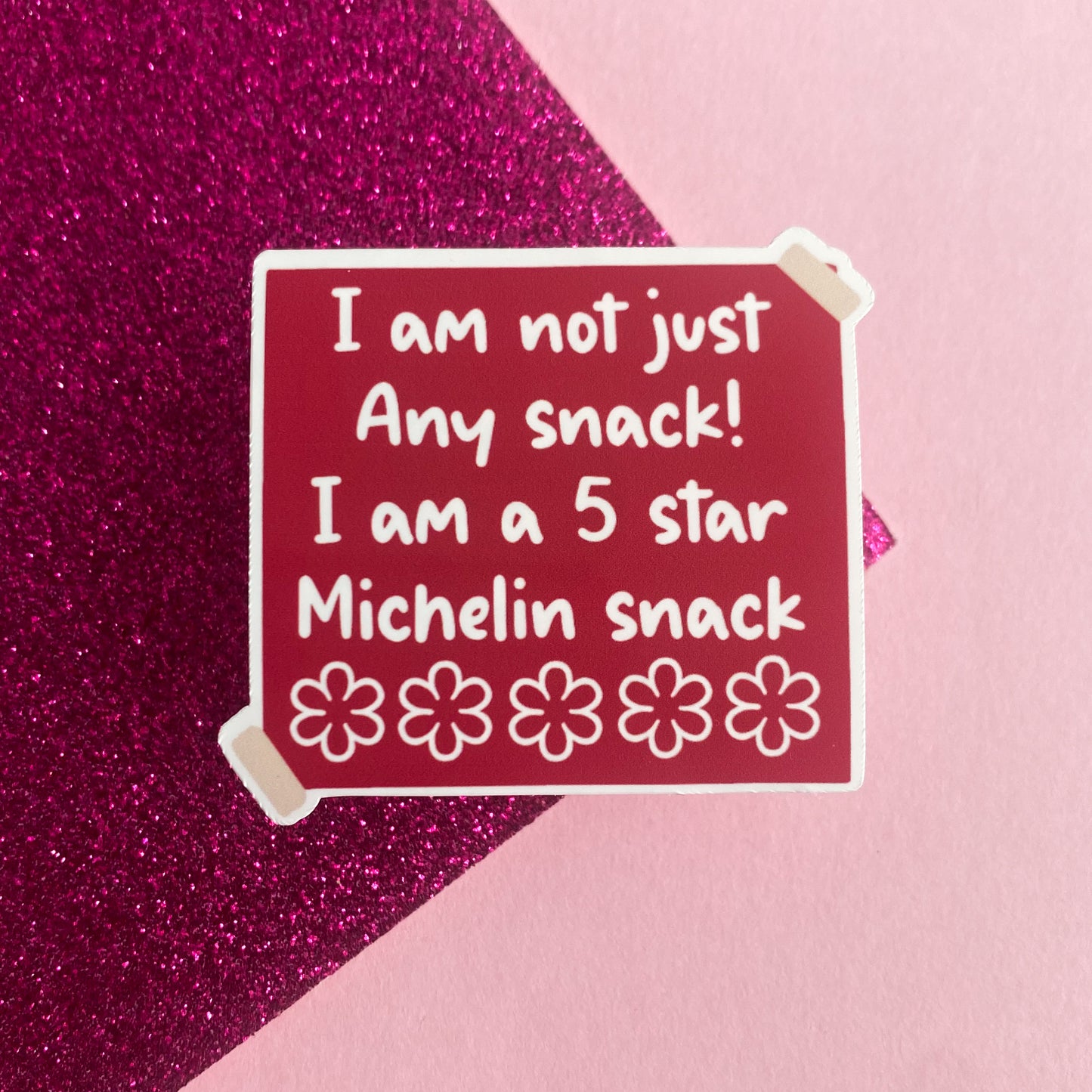 I Am a 5 Star Michelin Snack Sticker | Bullet Journal, Scrapbook Sticker, Planner Stickers