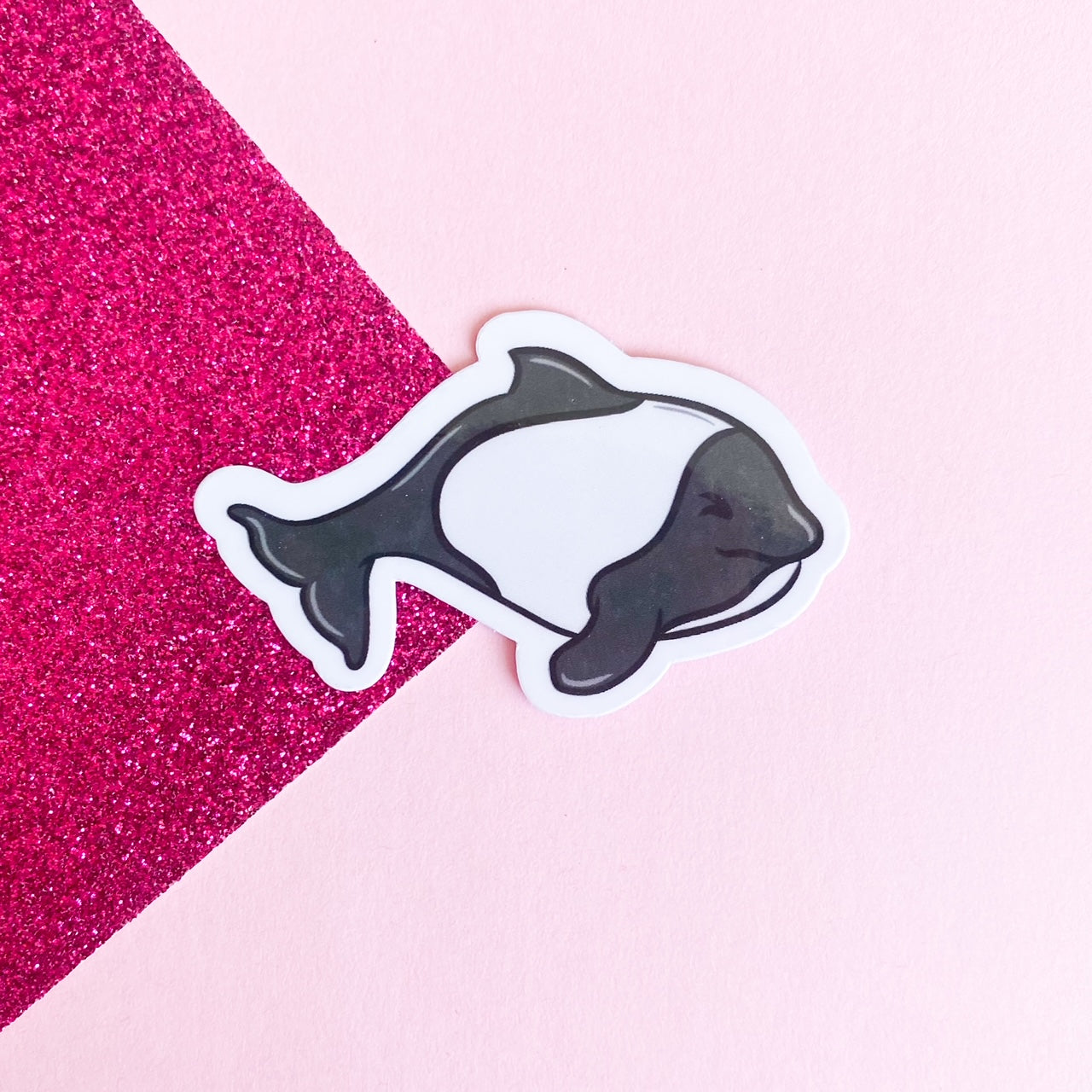 Commerson Dolphin Sticker | Bullet Journal, Scrapbook Sticker, Planner Stickers