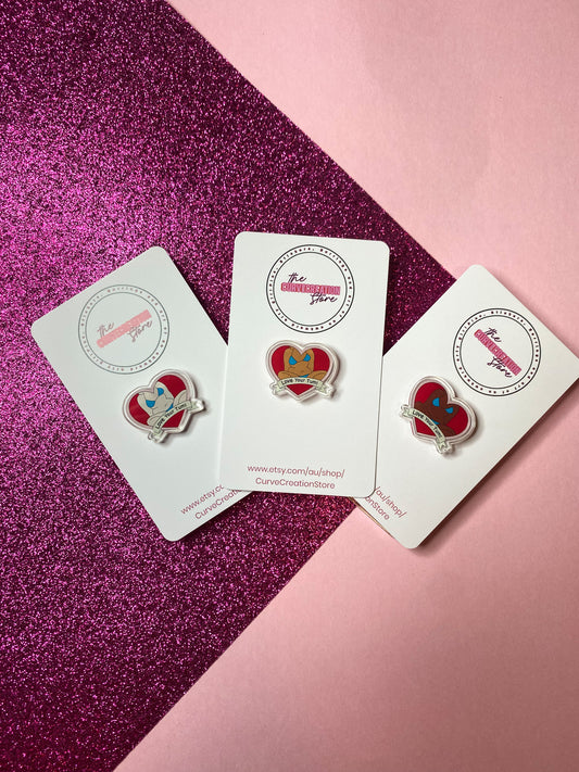 Love your Tum Body Positive Acrylic pin (All skin tones)