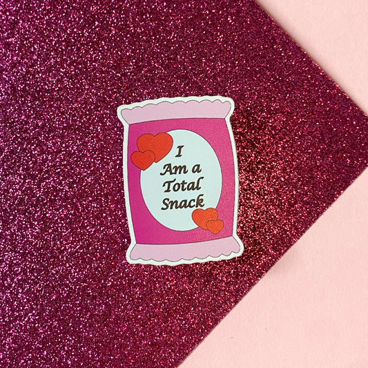 V1 I Am A Total Snack Sticker | Bullet Journal, Scrapbook Sticker, Planner Stickers