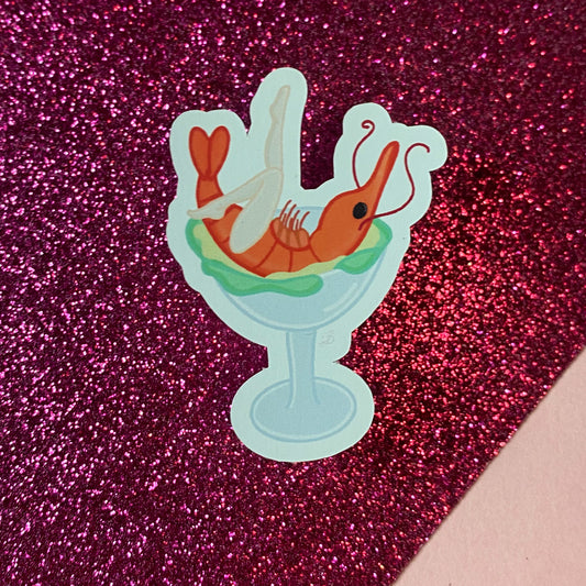 Prawn Cocktail Burlesque inspired Sticker | Bullet Journal, Scrapbook Sticker, Planner Stickers