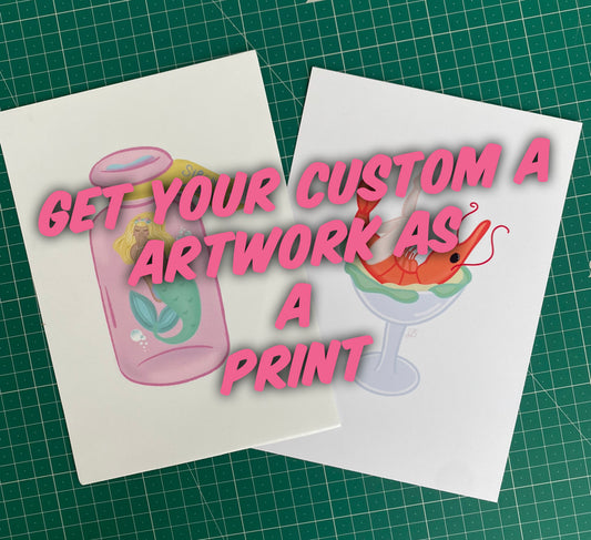 Custom Artwork Art Print A5